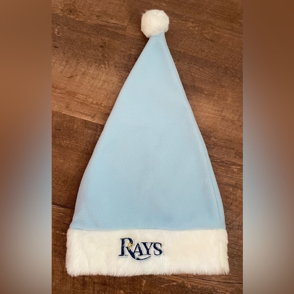 Tampa Bay Rays team holiday Santa hat blue white unisex